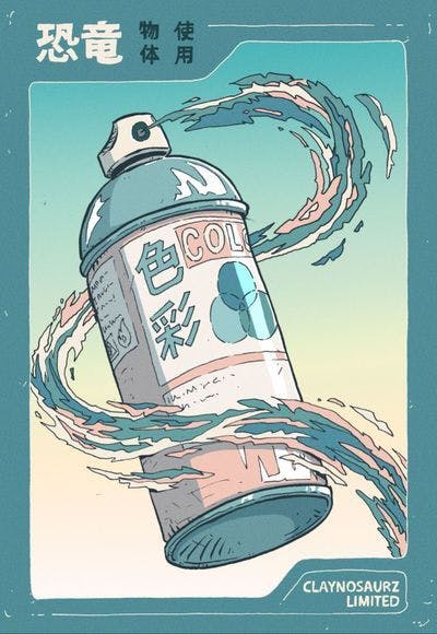 Spraycan illustration by Ben Bauchau